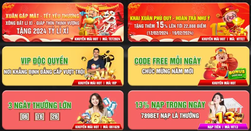 Khám phá khuyến mãi 789Bet