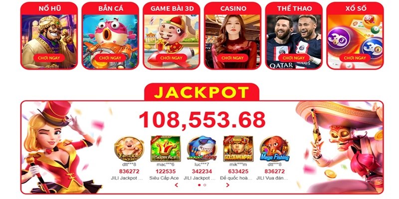 Slot game với mức thưởng cực khủng